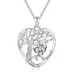 thumbnail image 1 of Collar con colgante de corazón de plata de ley, 1 of 5