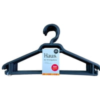 Set De Colgador Plasticos 10 Piezas Gris 1 Un Haus