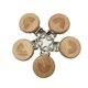 thumbnail image 1 of Pinzas para chupete ARAKIERST de madera de haya, 5 piezas, forma de animal, 1 of 6