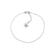 thumbnail image 1 of Tobillera de Plata Cadena Lisa Rolo Estrella, 1 of 2