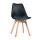 thumbnail image 1 of 4 Sillas Tulip Acolchadas negro -Comedor/Living con Patas Reforzadas, 1 of 3