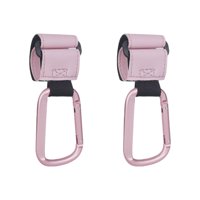 Magideal - 2 Piezas Ganchos Para Cochecito De Bebé Clip Ganchos Para Cochecito Mosquetón Multipropósito Ganchos Para Cochecito Accesorios Para Carrito De Compras Rosa
