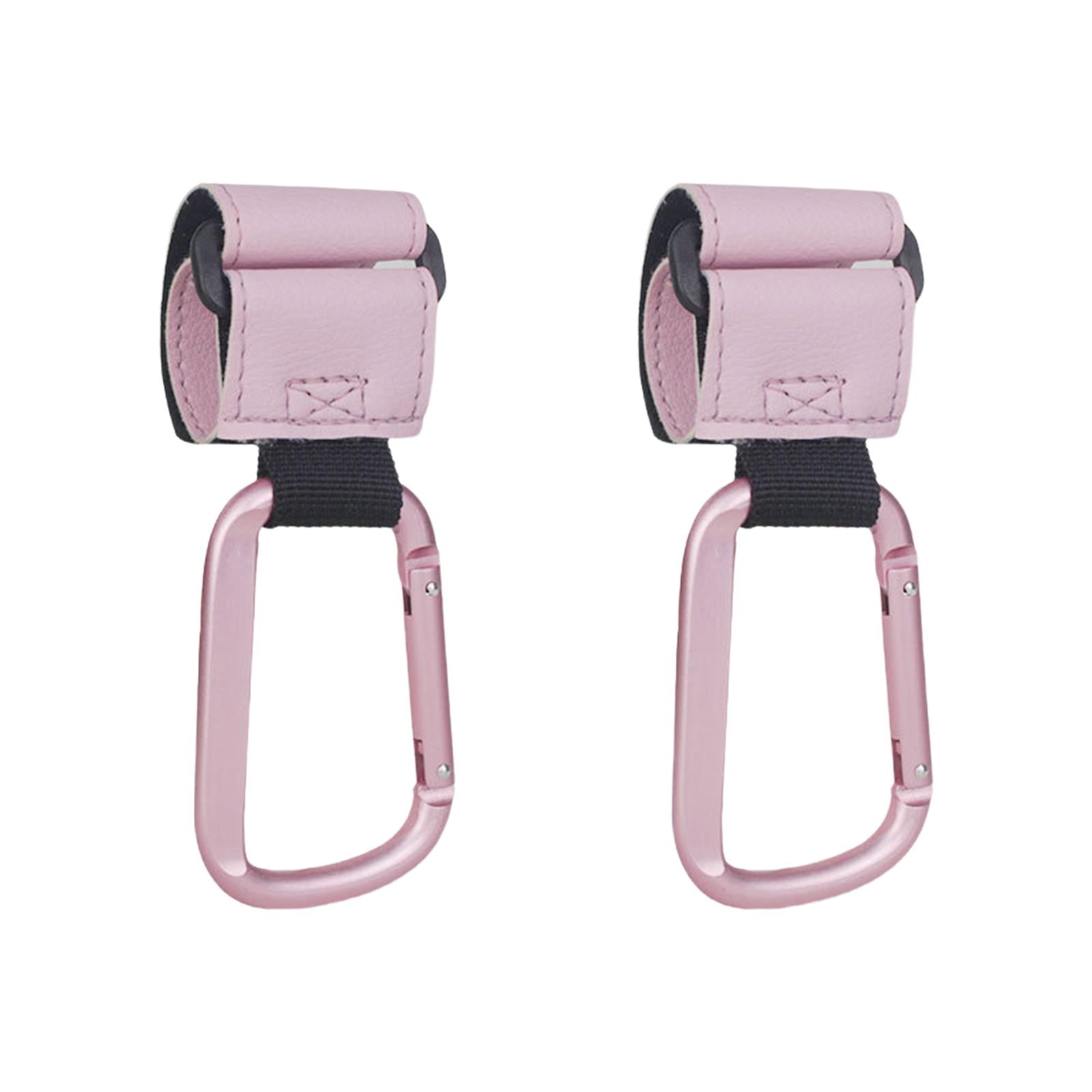 Magideal - 2 Piezas Ganchos Para Cochecito De Bebé Clip Ganchos Para Cochecito Mosquetón Multipropósito Ganchos Para Cochecito Accesorios Para Carrito De Compras Rosa