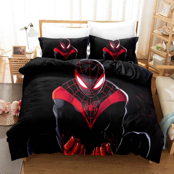 Spider Ma-n Spider M-an Bedding Set Sheet Set for Kids Adults,All Season Lightweight