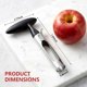 thumbnail image 2 of Descorazonador de Manzana de Acero Inoxidable, 2 of 3