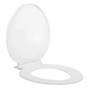 Genérico - Tapa Wc Plastica Blanca Universal Redonda Fanaloza Color Blanco