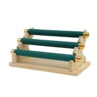 Magideal - Soporte De Exhibición De Anillos De 3 Niveles Estante De Exhibición De Joyería Soporte Organizador De Joyería Para Ventanas De Tienda Tocador De Mesa Verde