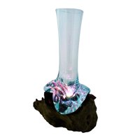 Jarrón Luminary Cohasset Gifts De Vidrio Fundido Y Madera 651Vs-25L