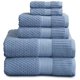 thumbnail image 1 of Juego de Toallas NY Loft Azul 6 Piezas Algodón Oeko‑TEX, 1 of 9