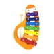 thumbnail image 2 of Xilófono De 8 Notas Para Aprender A Tocar El Arcoíris De Madera Para Bandas De Niñas Y Niños, Color Naranja, 2 of 3