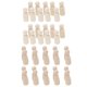 thumbnail image 2 of 40 Piezas 55 Mm En Blanco DIY Madera De Madera Mu?ecas De Clavija Pastel De Boda Topper Artesanía, 2 of 6