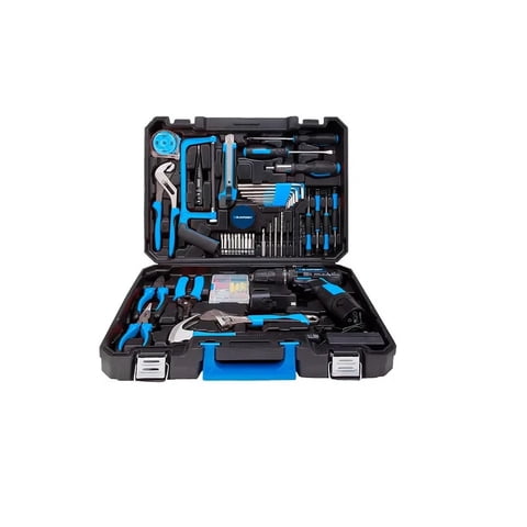 Blaupunkt - Set De Herramientas 142 Piezas Con Taladro De Impacto Inalámbrico
