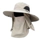 thumbnail image 5 of Gorra para el sol Sombrero de pesca Protección Transpirable Visera para exteriores con cara extraíble Cubierta con solapa para el cuello , beige, 5 of 5