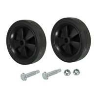 Ioensy - 2 Ruedas Para Compresor De Aire (12 Cm), Color Negro