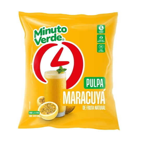 Pulpa Maracuya 500 g Minuto verde