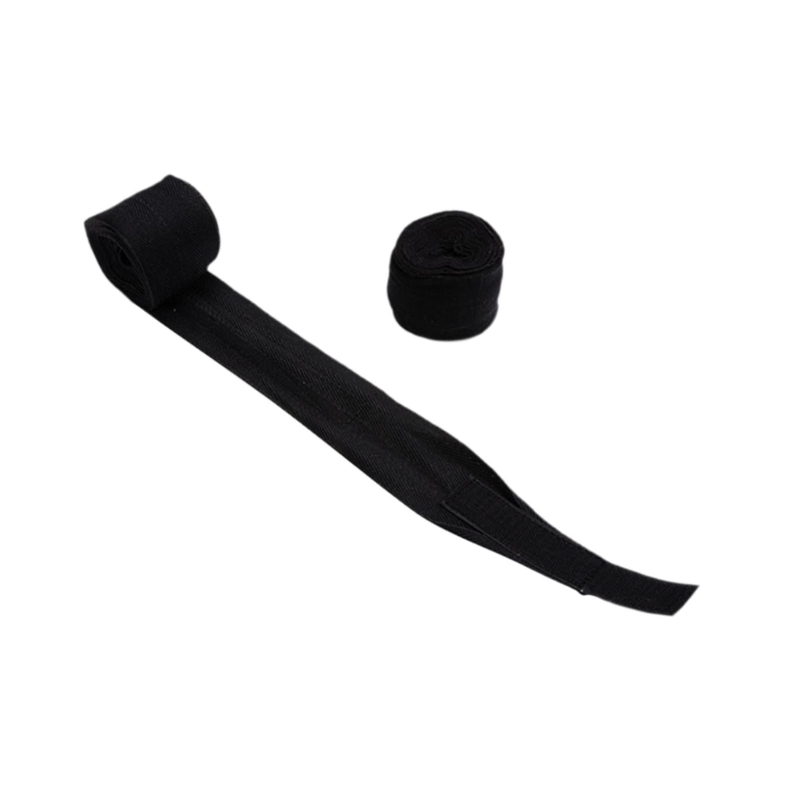 Magideal - 2 Piezas Boxeo Wraps Man Wraps Protección De Muñeca Para Adultos Cajas De Algodón Transpirables Envoltura Dentro De Los Guantes Para El Fitness Karate 5m Negro
