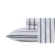 thumbnail image 1 of Juego de sábanas Nautica Twin XL de algodón percal a rayas azules, 1 of 5