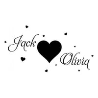 Rienda Libre Graphics - Decomural Personalised Names Love Ws-44256