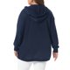 thumbnail image 3 of Chaqueta para mujer de talla grande Agnes Orinda con capucha, abierta al frente, bloques de color, manga larga, sudadera casual de gran tamaño con bolsillos 3X azul marino, 3 of 6