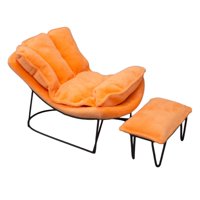 Bothyi - Mecedora Decorativa De Hierro Forjado A Escala 1/6 Para Figuras De Acción De 12 Pulgadas Naranja