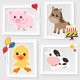 thumbnail image 4 of Recortables Blulu 35 piezas de animales de granja para decoración de Acción de Gracias, 4 of 7