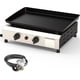 thumbnail image 1 of Plancha a gas ADREAK de 2 quemadores, 44 cm, acero inoxidable, 20,000 BTU, 1 of 5