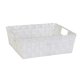 thumbnail image 1 of Decoración Hogar Canasta Tejida M-White Poliproplileno, 1 of 1