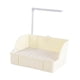 thumbnail image 1 of Caja de baño para pájaros para mascotas, bañera de ducha para loros, fácil de limpiar, caja de ducha para loros, periquitos, cacatúas y loros , Blanco, 1 of 5