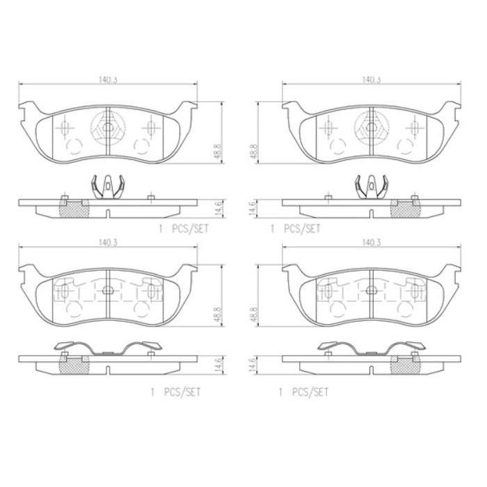 Pastillas Freno Para Auto Powerstop 17-981