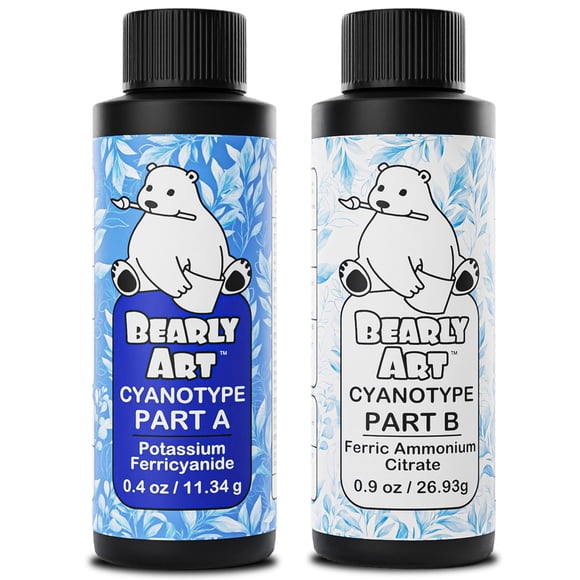 Cyanotype Kit Bearly Art Sun Solar Print 32 impresiones de 20 x 25 cm