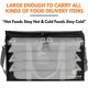 thumbnail image 5 of Bolsa Herculean Premium con aislamiento de gran tamaño para entrega de alimentos, 5 of 6