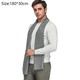thumbnail image 2 of Bufanda clásica de invierno cálida para hombre - PoilTreeWing Bufanda larga con flecos suaves, 2 of 5