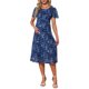 thumbnail image 2 of Vestido Floral Flowy de Maternidad para Mujeres INSPIRE CHIC Midi Formal Casual Embarazo 2026 Verano M Vestido Negro y Flor Azul, 2 of 5