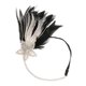 thumbnail image 5 of diadema de plumas de mujer de los a?os 20 Gatsby cuentas de diamantes frente hairband elástico, 5 of 5