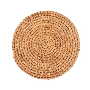 Bothyi - Manteles Individuales Redondos De Ratán, Tapetes Para Platos De Cocina, Tejidos A Mano Para Escritorio, Cafetería, Hogar, 18Cm