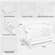 thumbnail image 2 of Rejilla escurrir platos doble capa color blanco, 2 of 3