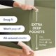 thumbnail image 4 of Juego De Sábanas Extra Deep Pocket Queen Green, 4 of 9