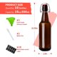 thumbnail image 2 of Botellas de vidrio Zelomithe, 10 unidades, tapa abatible, 2 of 3