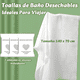 thumbnail image 2 of 3 packs toallóns desechables para baño viajes playa 140x70cm, 2 of 3