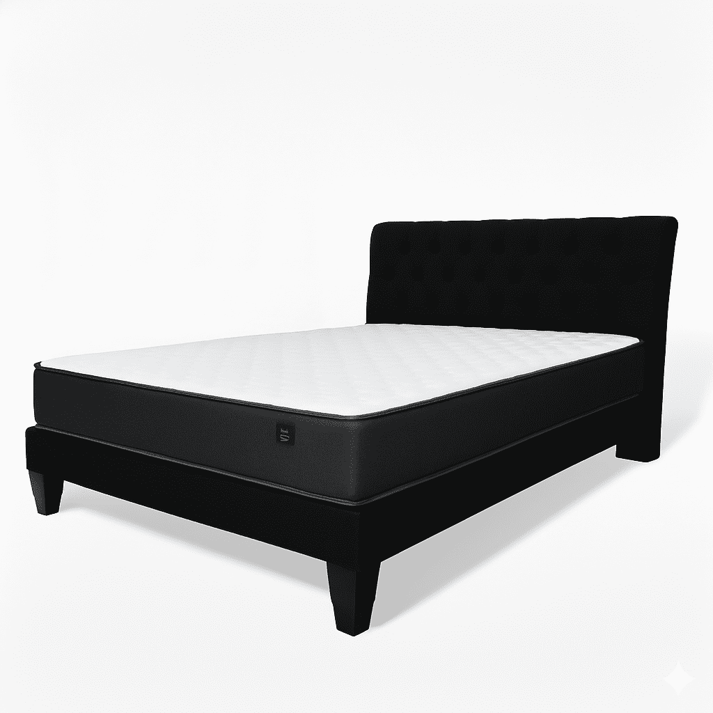 Vitelio - Cama King Plazas (color) Europea Incluye Base+respaldo+colchon