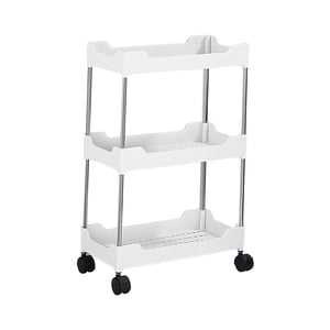 Bothyi - Carro De Almacenamiento Con Ruedas, Soporte Para Frutas, Carro Utilitario Rodante Para Oficina, Garaje, 3 Capas Ensanchadas