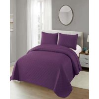 Genérico - Cubrecama Colchas Quilt De Verano 2 Plazas Morado