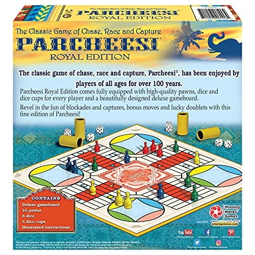 Juego de Mesa Winning Moves Games Parcheesi Royal Edition Multicolor