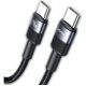 thumbnail image 1 of Cable Usb Tipo C A Usb C Trenzado Para iPhone 15 16 17 Para Samsung Xiaomi Rapida 240w Largo 1,2m Usams Sj727 Negro, 1 of 8