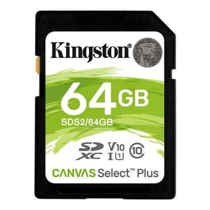 Kingston - Tarjeta De Memoria Sd 64Gb Xc Canvas Select Plus 100R C10 Uhs-I U3 V3