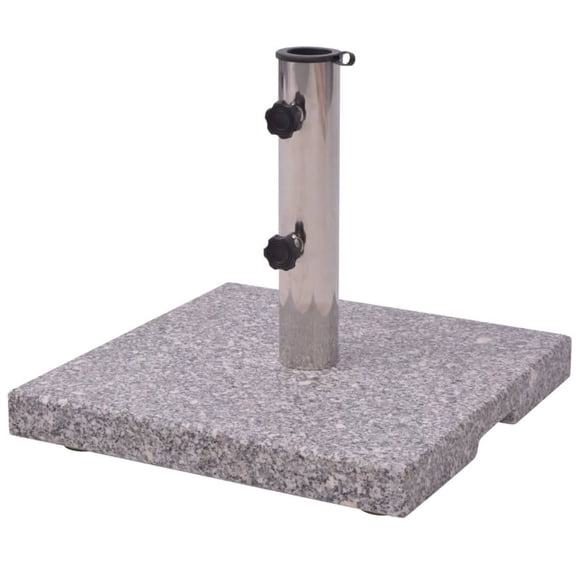 Paragüero VidaXL con base de sombrilla de granito, 20 kg, color gris