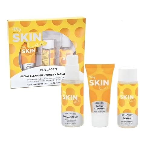 Genérico - Kit Skincare Colágeno Limpiador Tónico Serum Facial Jhn