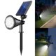 thumbnail image 1 of Foco solar APOMAO para exteriores, impermeable, paquete de 1, luz blanco frío, 1 of 7
