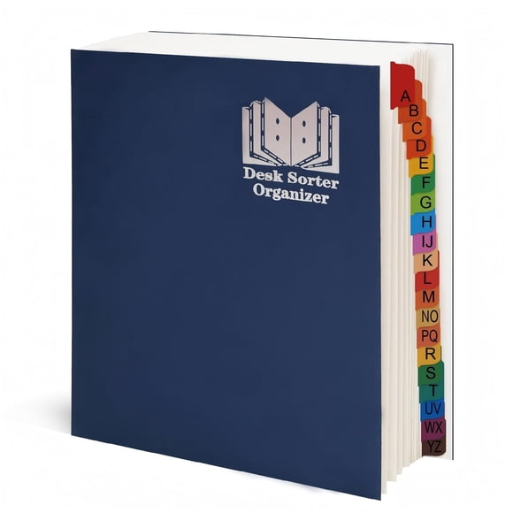 Carpeta de archivo DelugeLuxe A‑Z con 20 separadores de cartulina