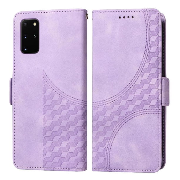 Carcasa FOXDOCK Samsung Galaxy S20 Plus de cuero PU, diseño acolchado clásico, protección contra caídas y rayones
